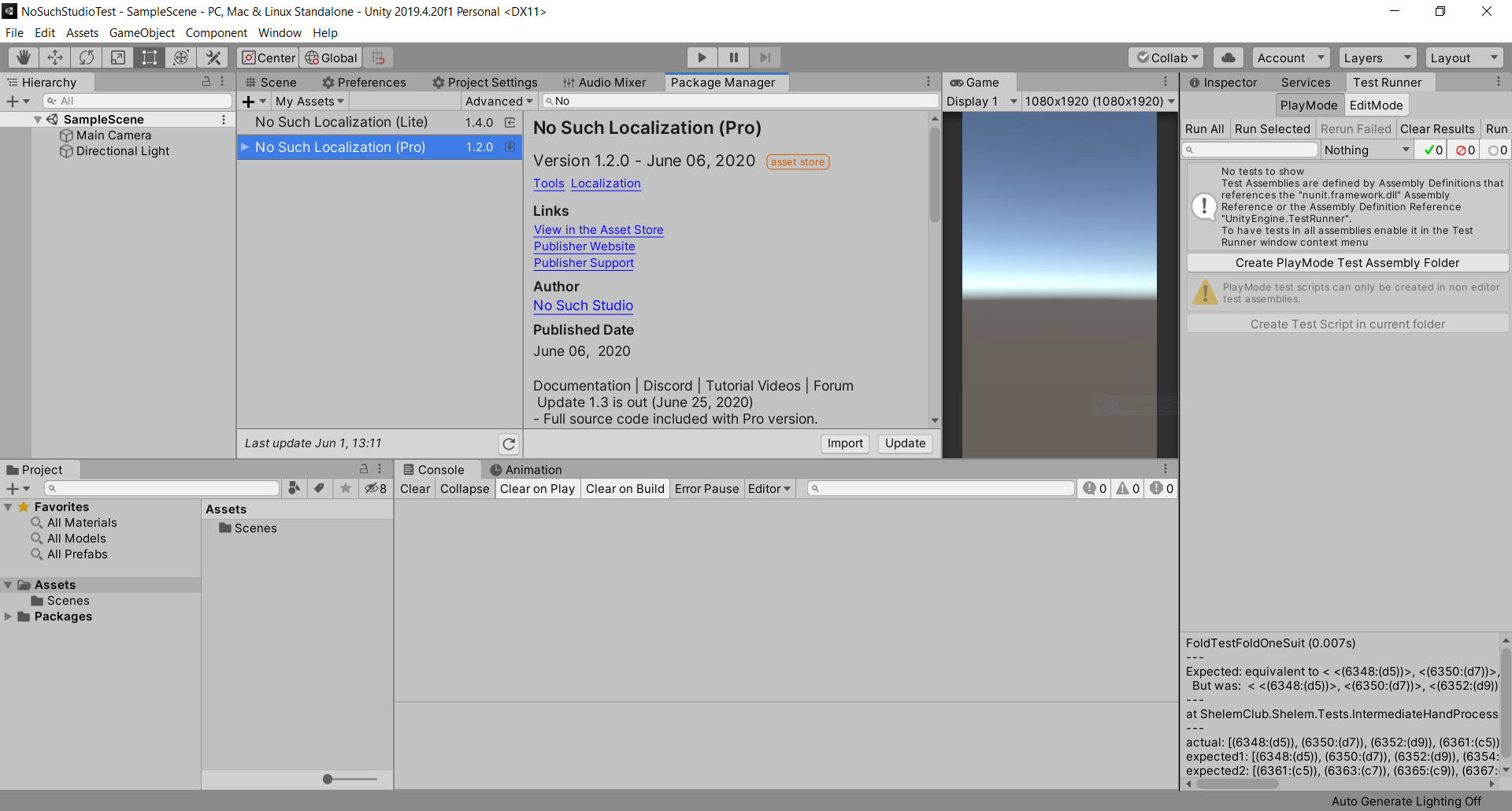 Import No Such Studio: Localization